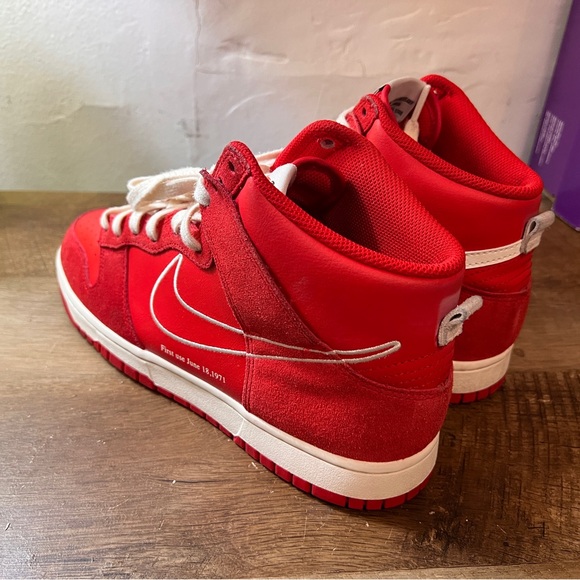 Nike Dunk High ‘First Use’ Red - Picture 6 of 9